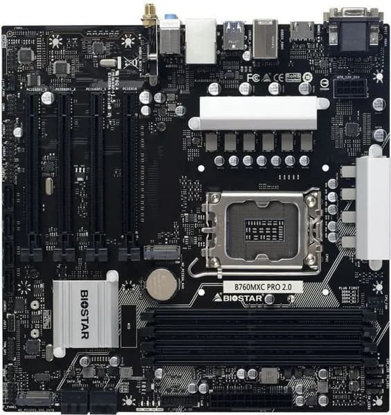 Материнская плата Biostar B760MXC Pro, Soc-1700, Intel B760, mATX