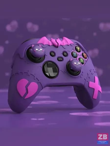 Готический чехол из силикона для геймпада Xbox Series X/S, Фиолетовый