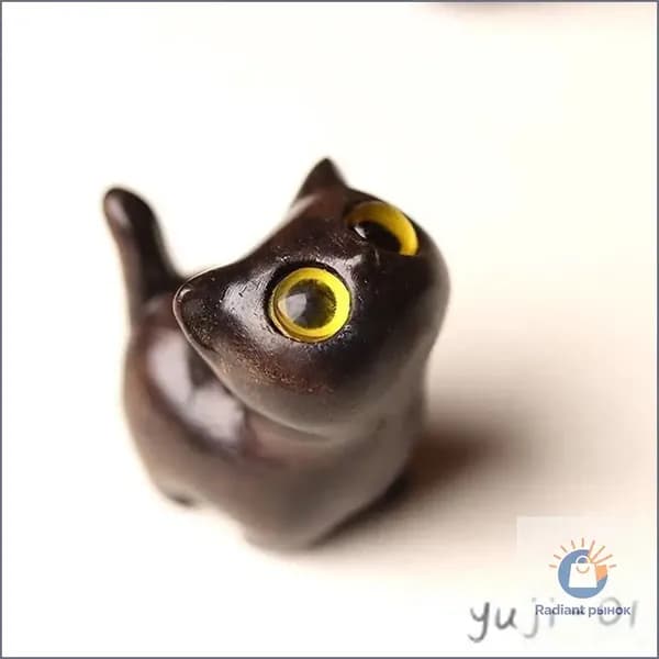 Зеленые сандаловые желтые глаза кошки украшения