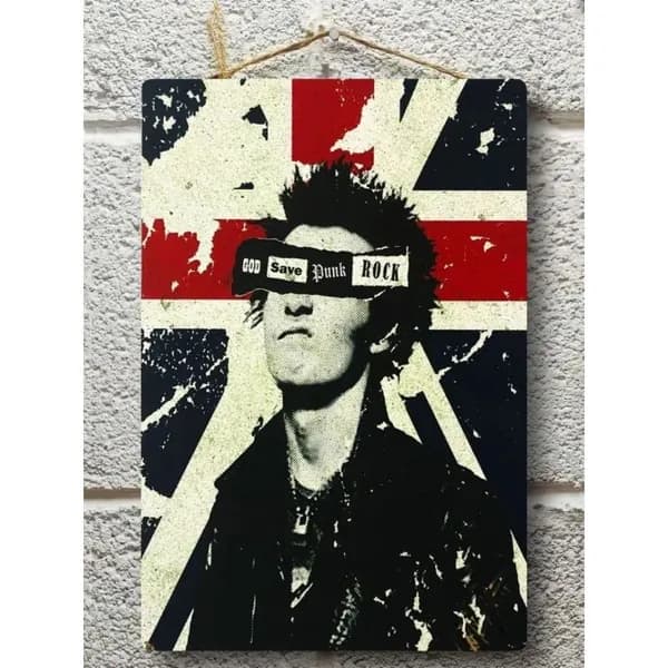 Sex Pistols постер металлический интерьерный на стену табличка 20 см х 30 см подарок музыканту на новый год