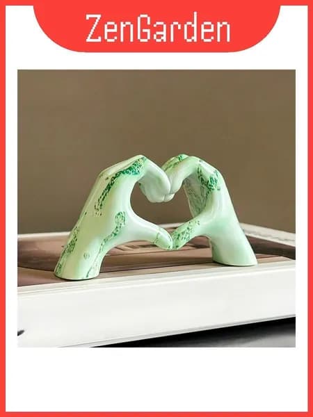 hand heart декор с современным минималистским стилем для выпускного и корпоративного подарка ice green