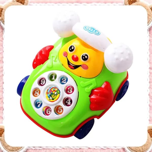 Игрушка-телефон из проволоки с улыбкой