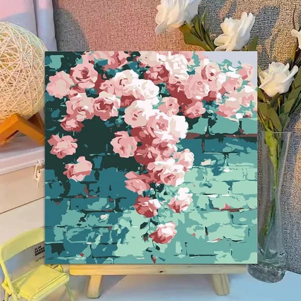Картина по номерам на холсте с подрамником 20*20CM