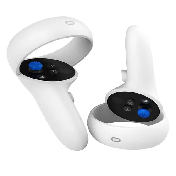 Силиконовые накладки на джойстик для Meta Quest 3, Quest 2, Pico 4 и Quest Pro, синие, диаметр 15 мм