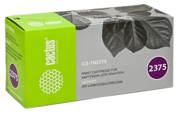 Картридж лазерный Cactus CS-TN2375 для Brother DCP L2500/L2520/L2540/L2560 черный (2600стр)