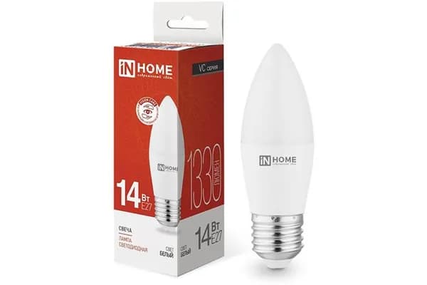 Светодиодная лампа IN HOME LED-СВЕЧА-VC
