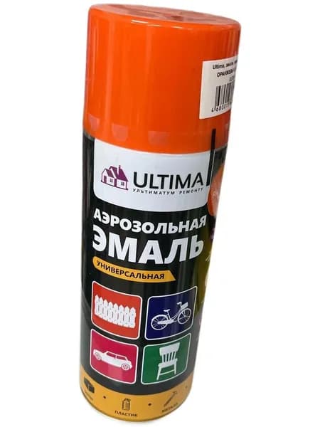 ULTIMA Аэрозольная краска, Глянцевое покрытие, оранжевый