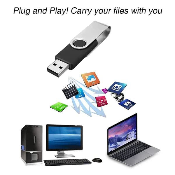 USB-накопитель Candy CW10001, чёрный, объём 1 ГБ