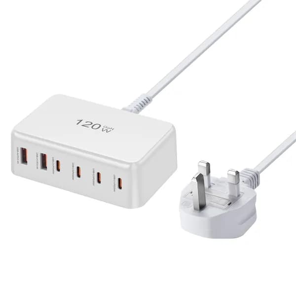 Портовый USB c настольным зарядным устройством 120 Вт компактного размера