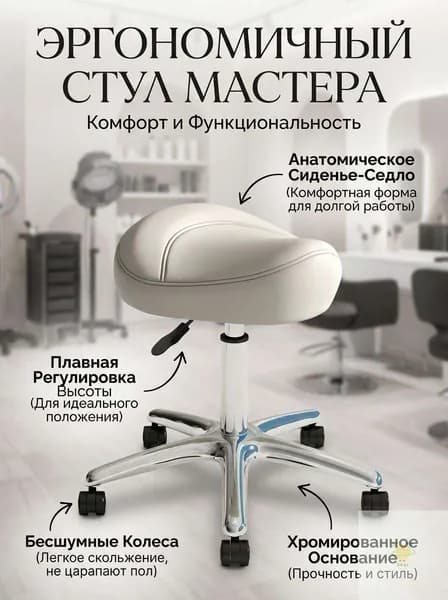 Ортопедический стул, Натуральная замша, белый