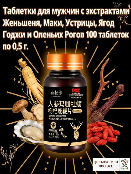 Комплекс для восстановления мужской силы после тренировок и стрессов