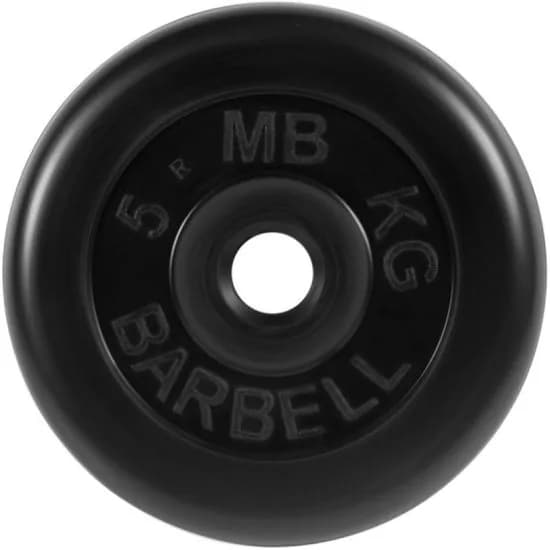 Блин для штанги MB Barbell Стандарт, 5 кг, 26 мм (MB-PltB26-5)