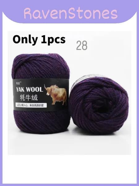 пряжа шерстяная для вязания handmade шарфов теплых шапок бини материал violet black