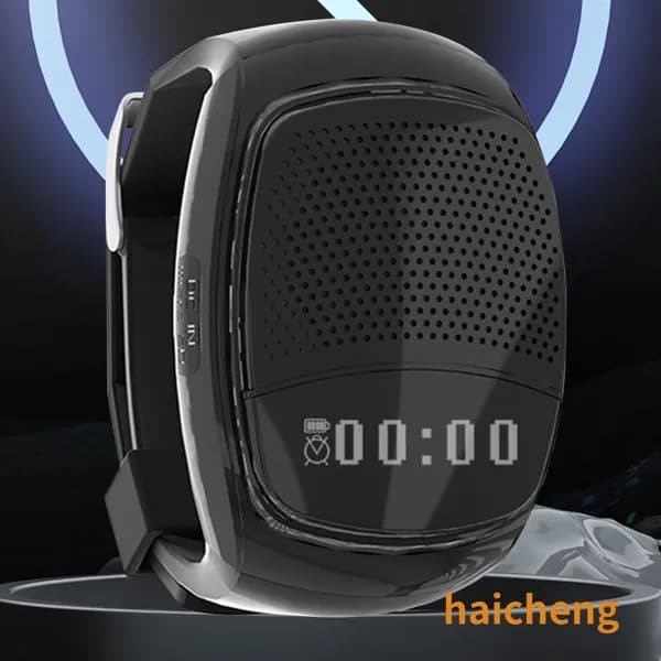 Беспроводная Bluetooth-колонка B90 для велосипеда, с дисплеем, FM-радио и управлением камерой, чёрная