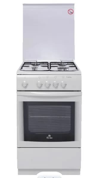 DE LUXE Газовая плита 506040.05Г с газовой духовкой, белый