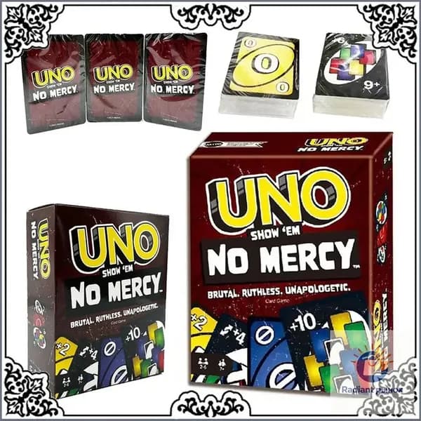 Настольная карточная игра UNO "NO MERCY" , Новая версия игры для всей семьи