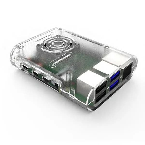 Прозрачный овальный корпус для ROCK5 Model A с вентилятором
