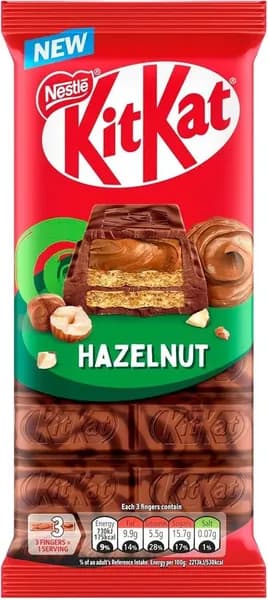 Шоколадная плитка KitKat с Фундуком, 99 г (Германия)