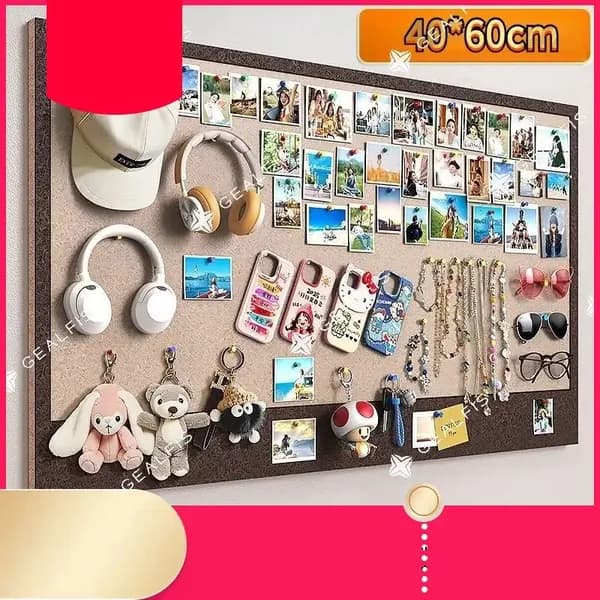 GEALFIS пробковая доска для записей мини-доска из пробки 40*60 см для дома и офиса