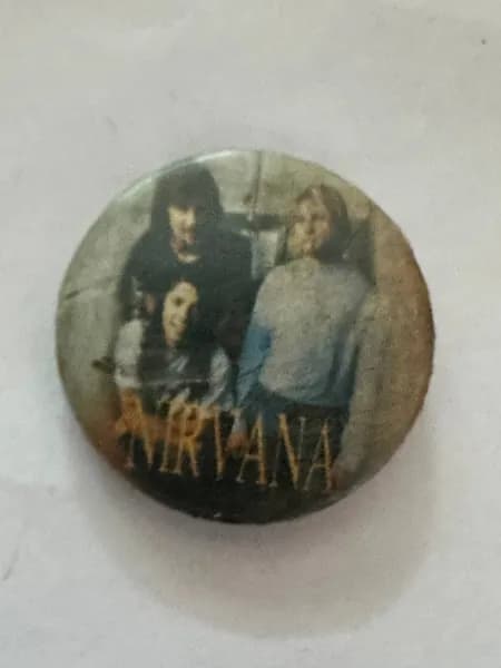 Значок Nirvana , винтаж, музыкальный, 2,5х2,5 см