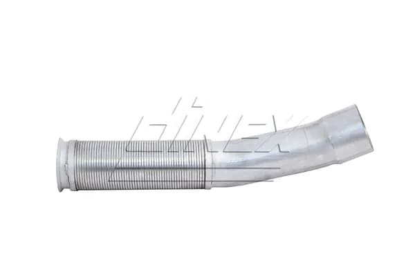 Труба глушителя промежуточная с гофрой 390+370 MB Actros, Antos, Arocs, Axor (Dinex)