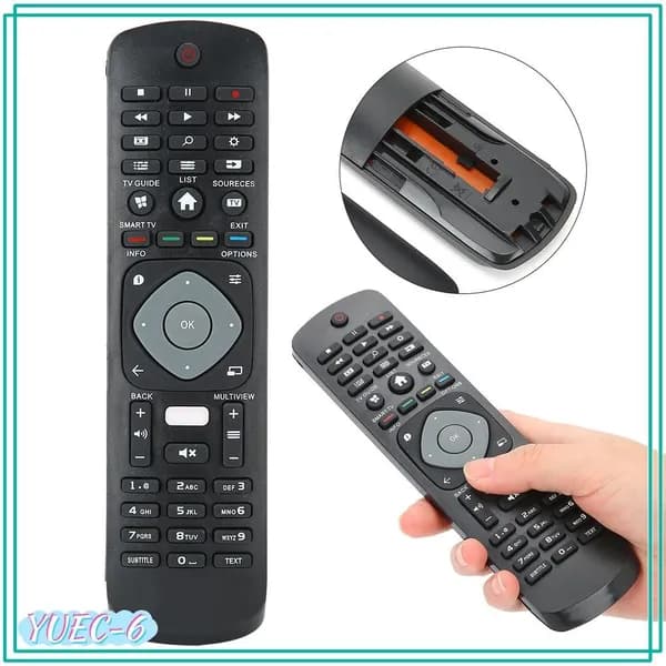 Пульт ДУ, черный, замена для Philips NETFLIX TV, удобный и долговечный, для домашнего использования