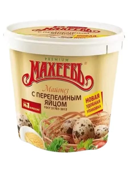Майонез Махеевъ с перепелиным яйцом 50,5% 800 г