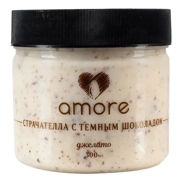 Мороженое джелато Amore страчателла с темным шоколадом БЗМЖ 290 г