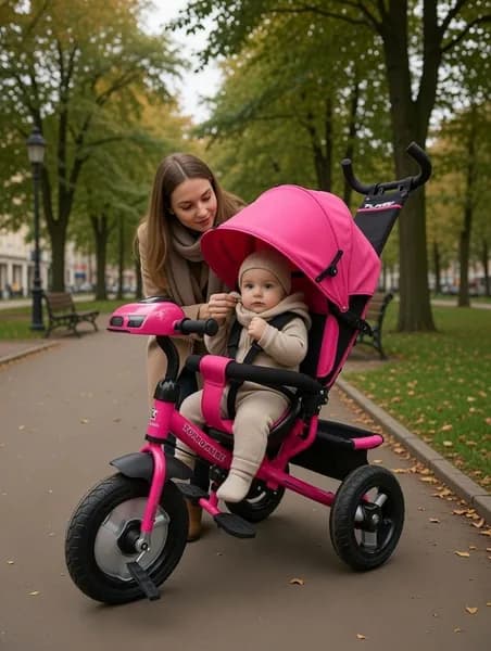 Трехколесный велосипед Sportsbaby Turbo MS-0637 IC, розовый