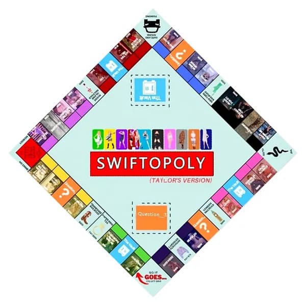 Настольная игра Swiftopoly в стиле Тейлор Свифт, зелёная версия