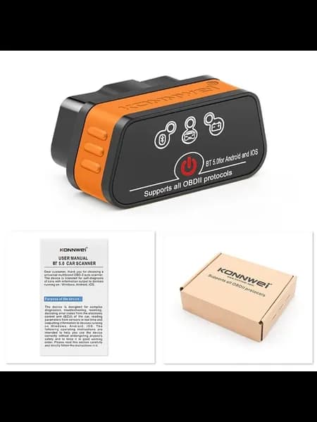 Диагностический Сканер KW901 ELM327 V1.5 OBDII Bluet