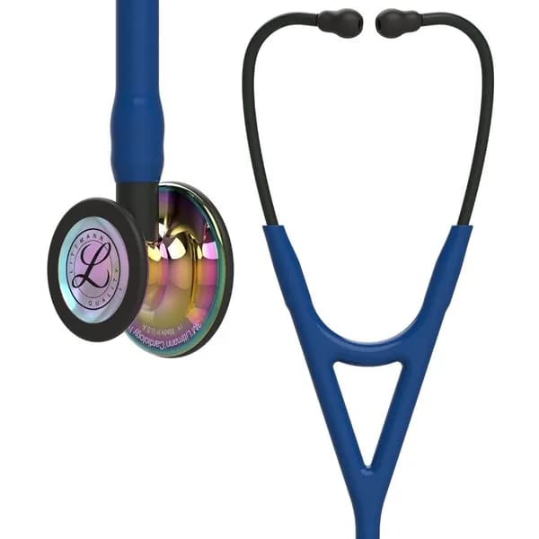 Стетоскоп Littmann Cardiology IV Темно-синий с радужным колоколом, 69 см, 6242