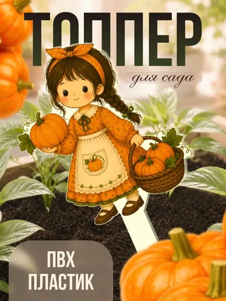 Фигурки для сада Девочка Тыковка милая девочка