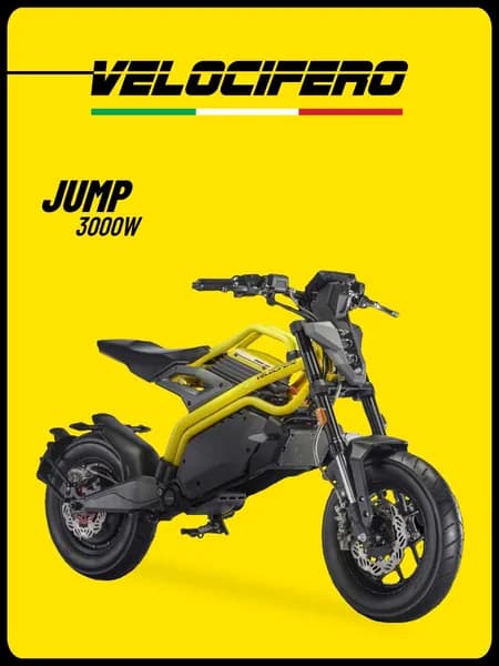 Velocifero Электроскутер JUMP 3000W, желтый