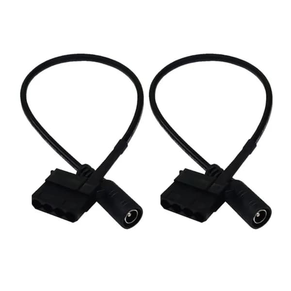 (2 шт.) Кабель-переходник с разъема DC5521 на Molex (большой 4-pin) 12V