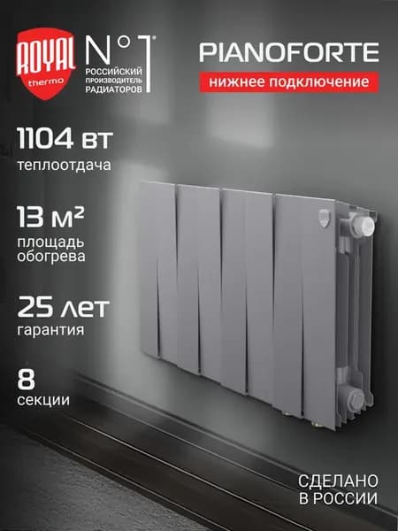Радиатор биметаллический PianoForte 300 VR80
