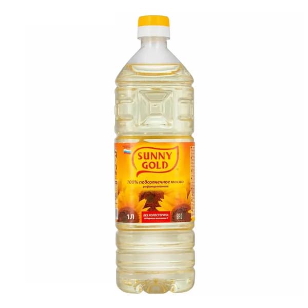 Масло подсолнечное Sunny Gold, 1л