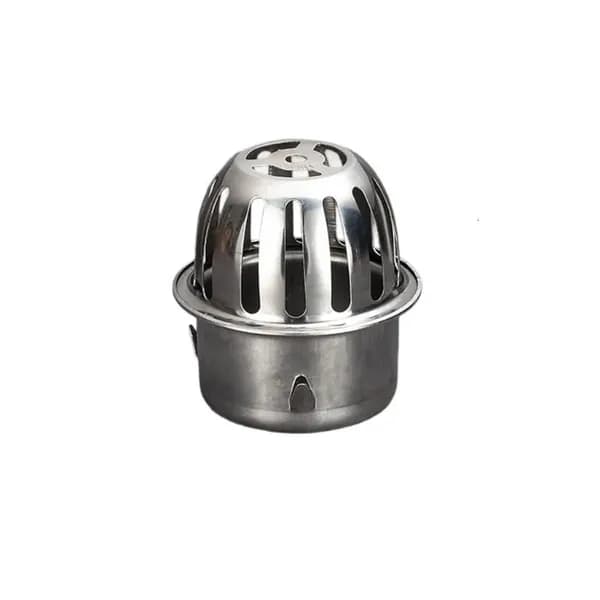 Сливная решётка стальная круглая для балкона и кровли, 75mm
