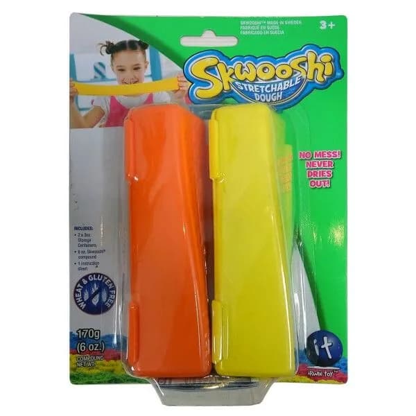 Skwooshi - Масса для лепки в 2х85 гр №10 - Желтый и Красный