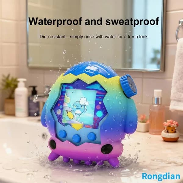Силиконовый чехол для Tamagotchi Paradise: защитный, противоударный, водонепроницаемый, розово-фиолетовый