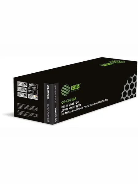 Блок фотобарабана Cactus CS-CF219A CF219A черный ч/б:12000стр. для M104a Pro/M104w Pro/M132a Pro/M13