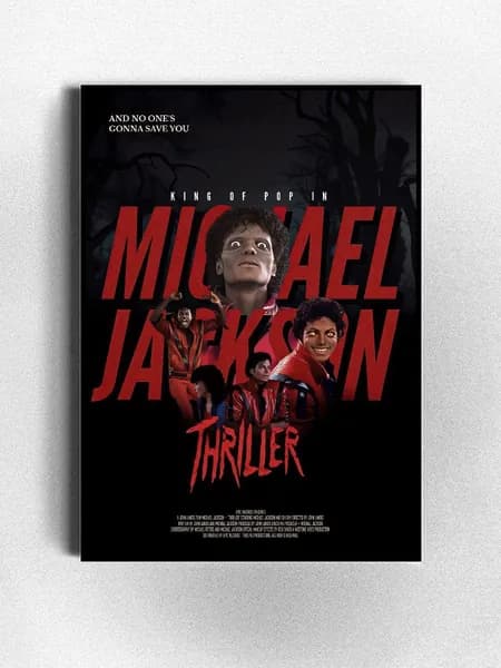 Постер на стену Майкл Джексон (Thriller) 29,7х42 см без рамы