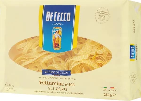 Макароны De Cecco Fettuccine alluovo n.103 250г