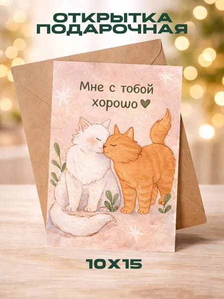 Открытка "ВАЛЕНТИНКА" 1шт.