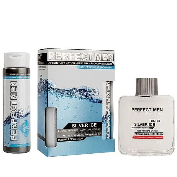 Perfect Men Набор Silver Ice (шампунь 250мл + лосьон после бритья 100мл)