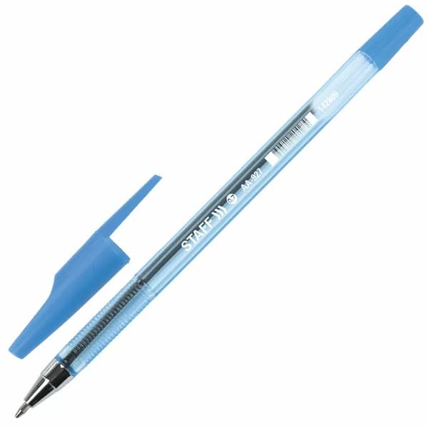 3 шт. Ручка шариковая STAFF ""AA-927"" 0,7мм., синяя (142809)