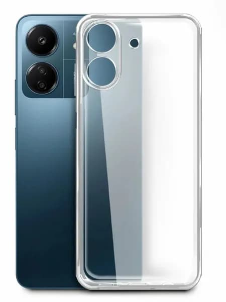 Силиконовый прозрачный чехол - накладка для Xiaomi Redmi 13C 4G / Poco C65 / Чехол на Сяоми Редми 13С / Поко С65