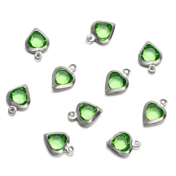 сердце подвеска,нержавеющая сталь, 7.5*10 мм, 10шт.