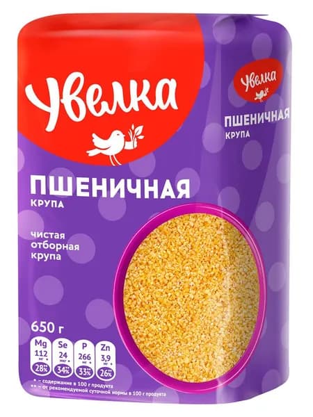 Увелка Крупа Пшеничная, 650 г, 1 упак