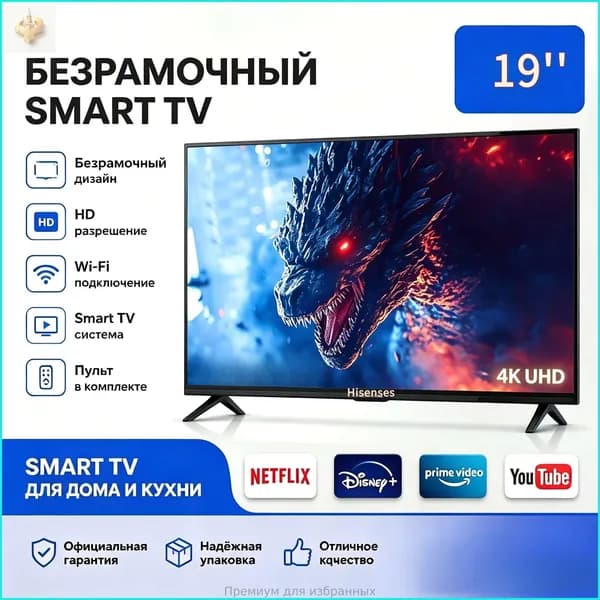 Телевизор 19″ 4K UHD